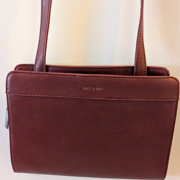 Matt & Nat Castell Vintage Crossbody Bag - Cerise - Picture 1 of 9